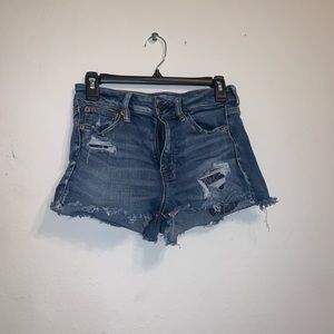 American eagle dark denim shorts